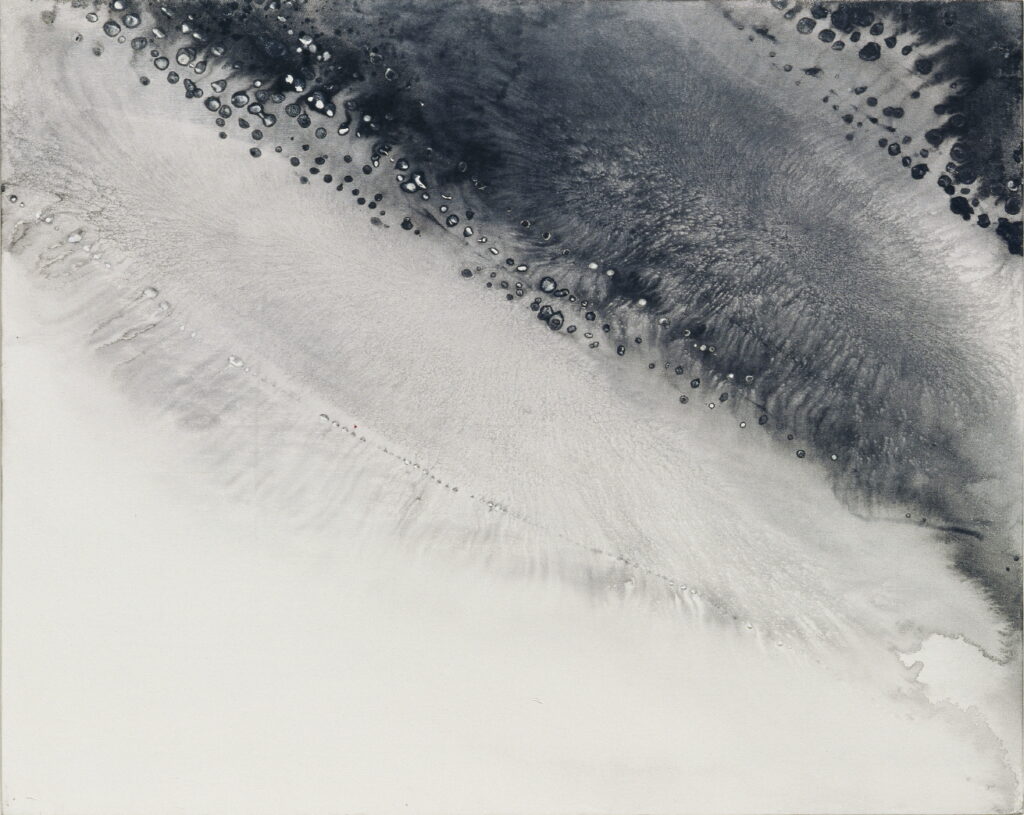 6-10 Moving speculation - Peng 160x132cm ink & stone powder on cloth 2003