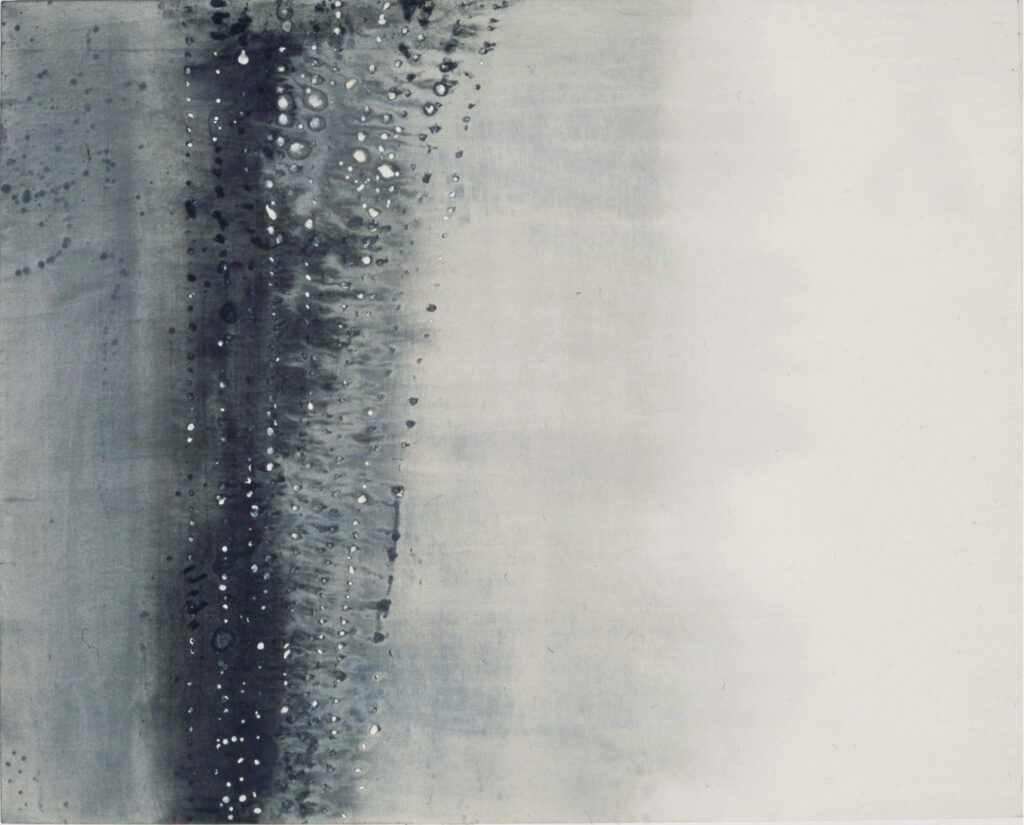28. 움직이는 사유 - 큰새 '붕(鵬)' Moving speculation - Peng 160x132cm ink & stone powder on cloth 2003 (13)